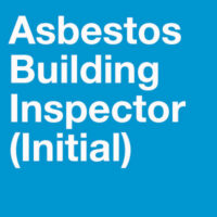 Asbestos Building Inspector (initial) Training